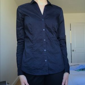 Navy Button Up Shirt